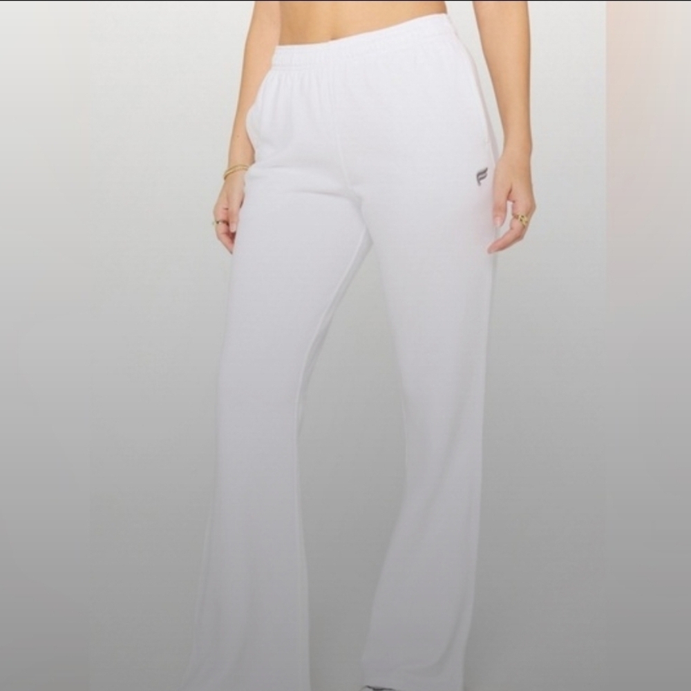 Fabletics White Track Pants